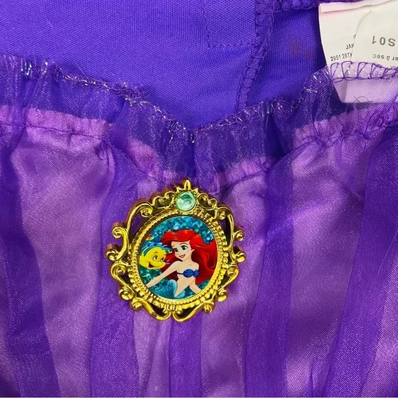 Disney little Mermaid Ariel Kids Costume - Purple and Teal size 4-6X - Picture 5 of 13